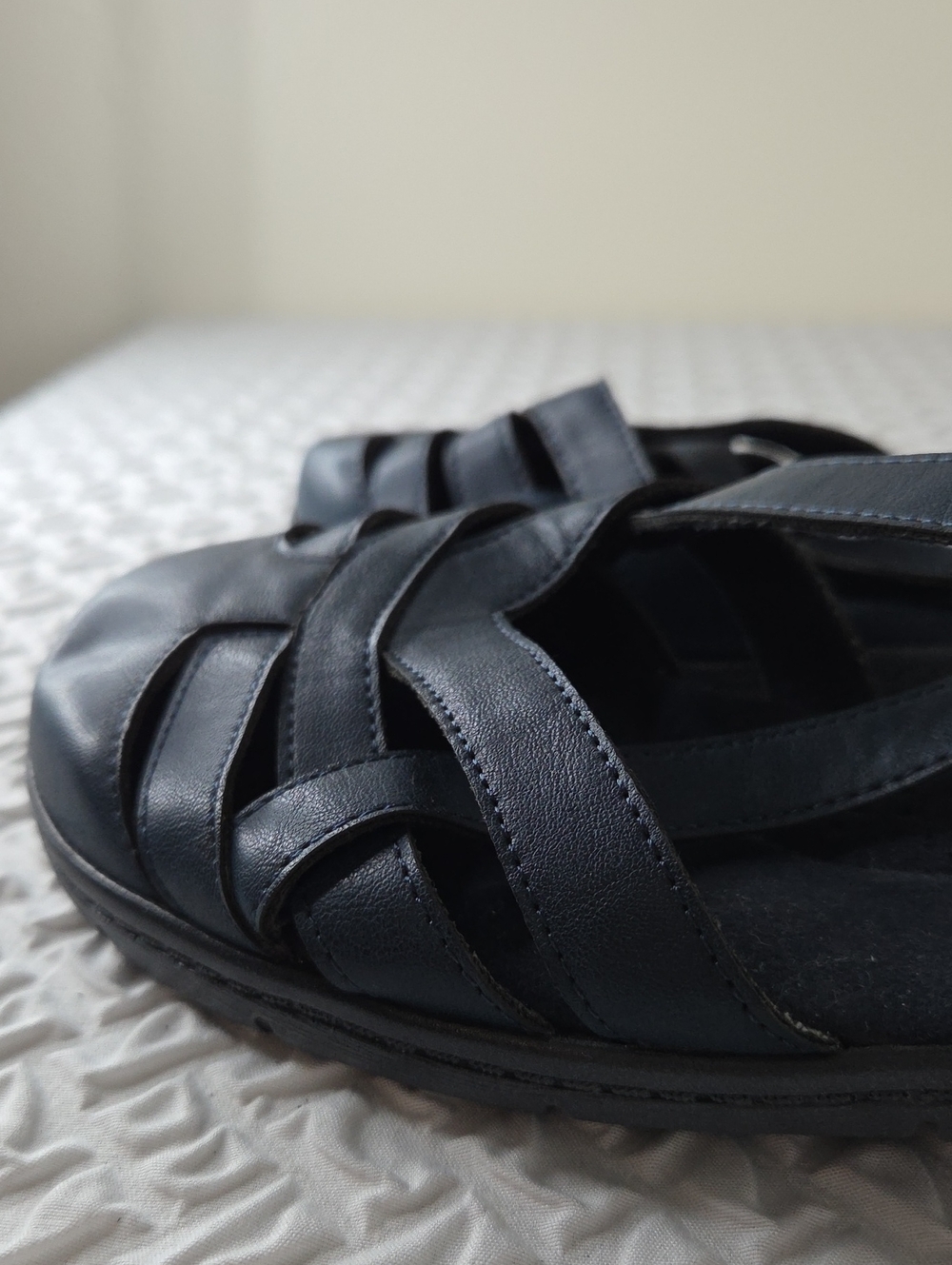 Easy Street Garrett Flats Women’s 9Navy Comfort Sandals - Casual Strappy. - Picture 10 of 10
